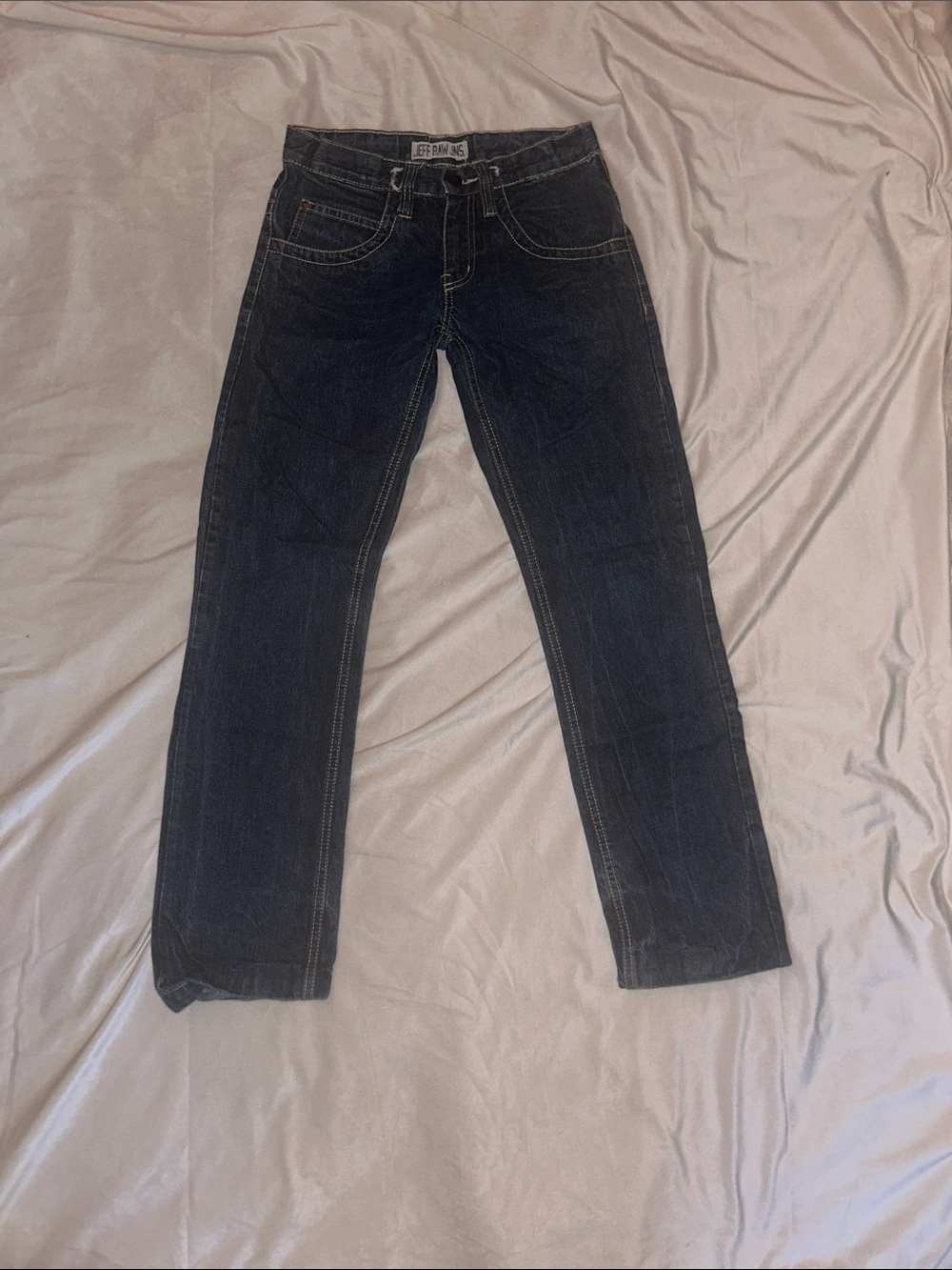 Vintage dark wash slim leg jeans